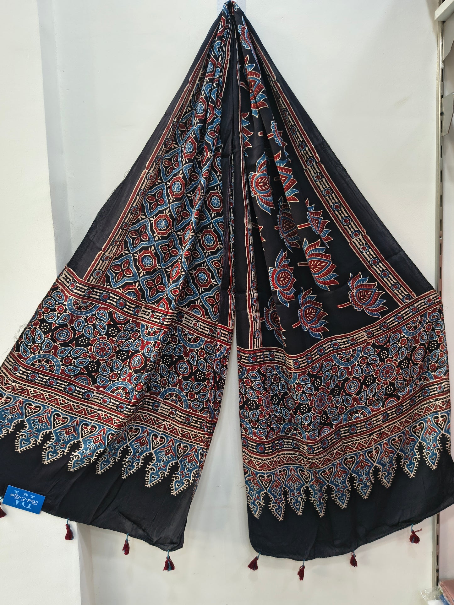 Handblock Printed Modal Silk Stole