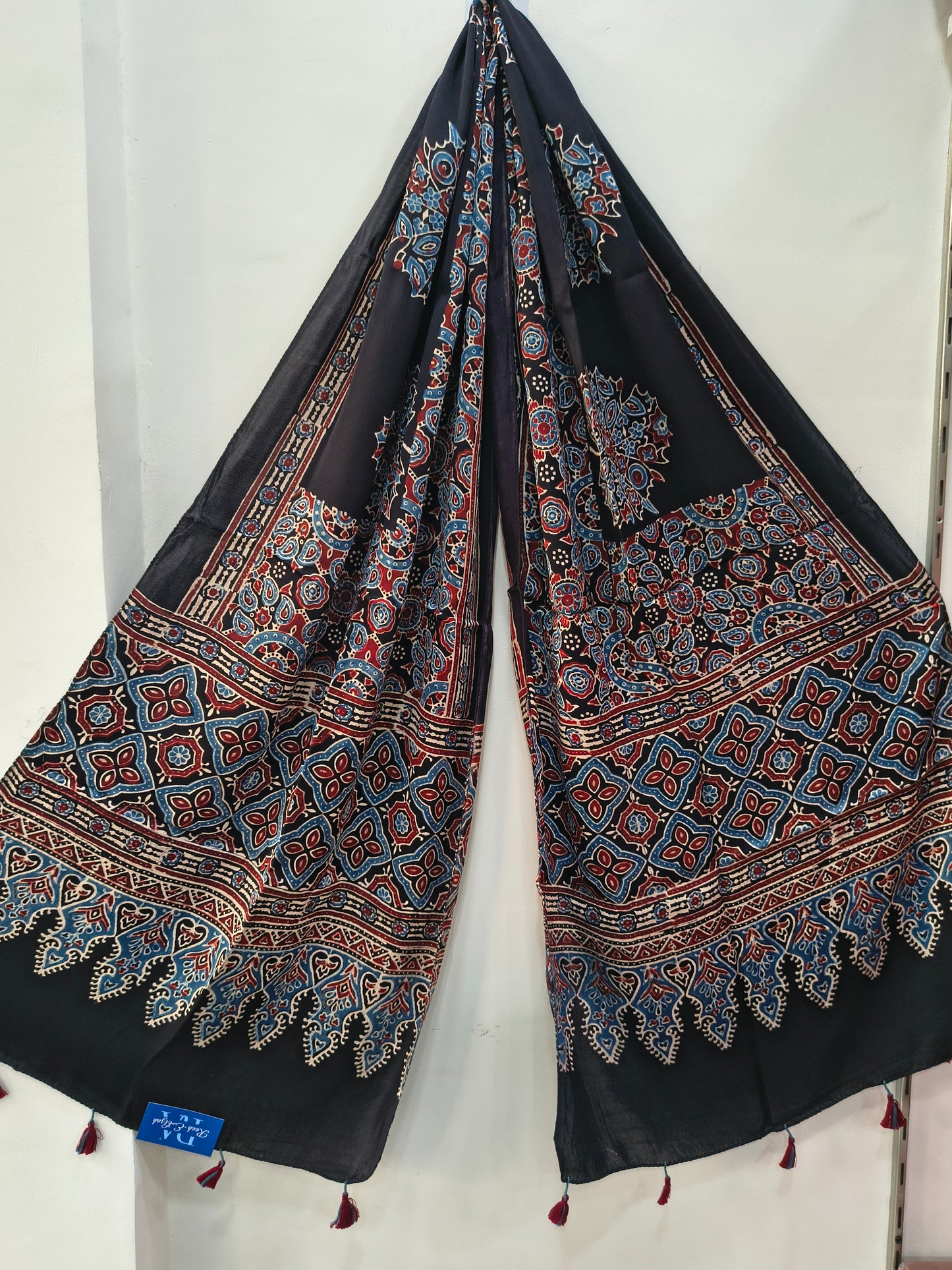 Handblock Printed Modal Silk Stole