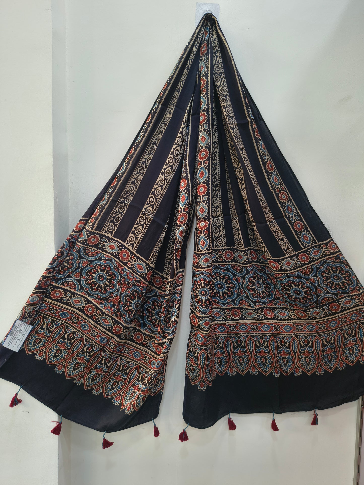 Handblock Printed Modal Silk Stole