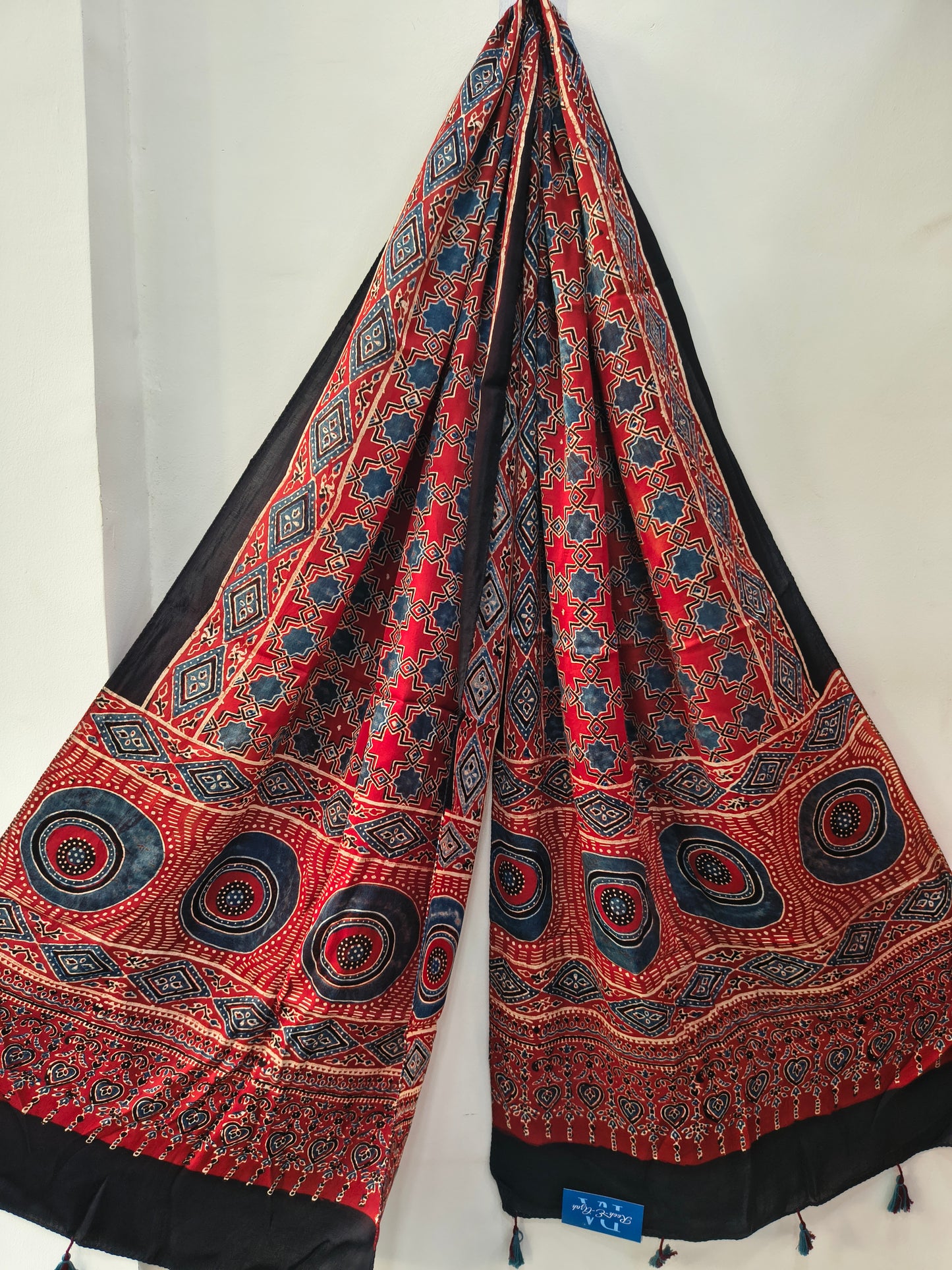 Handblock Printed Modal Silk Stole