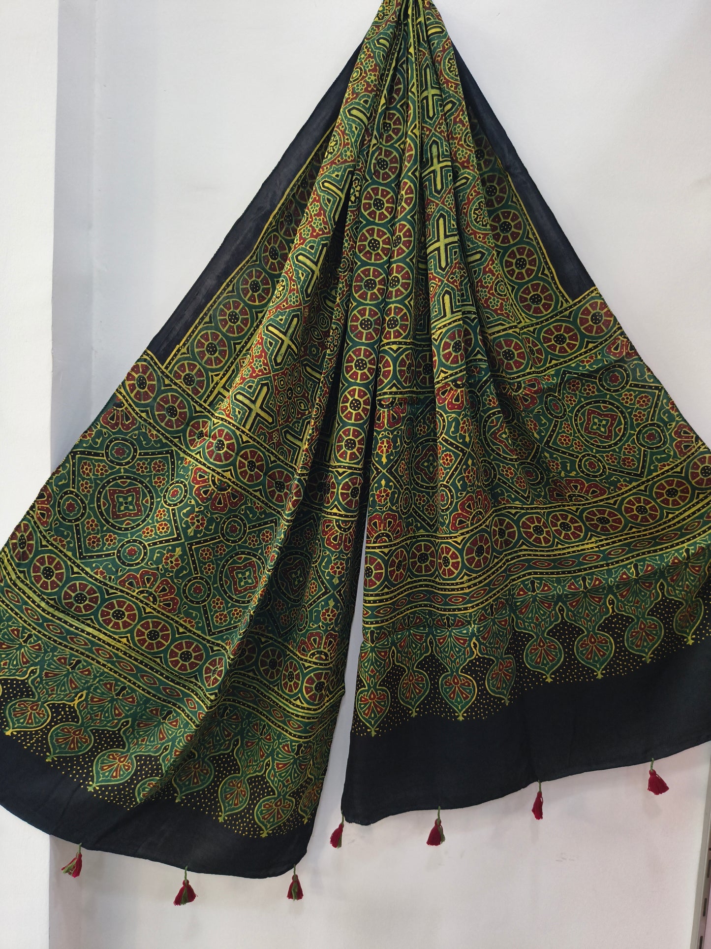 Handblock Printed Modal Silk Stole