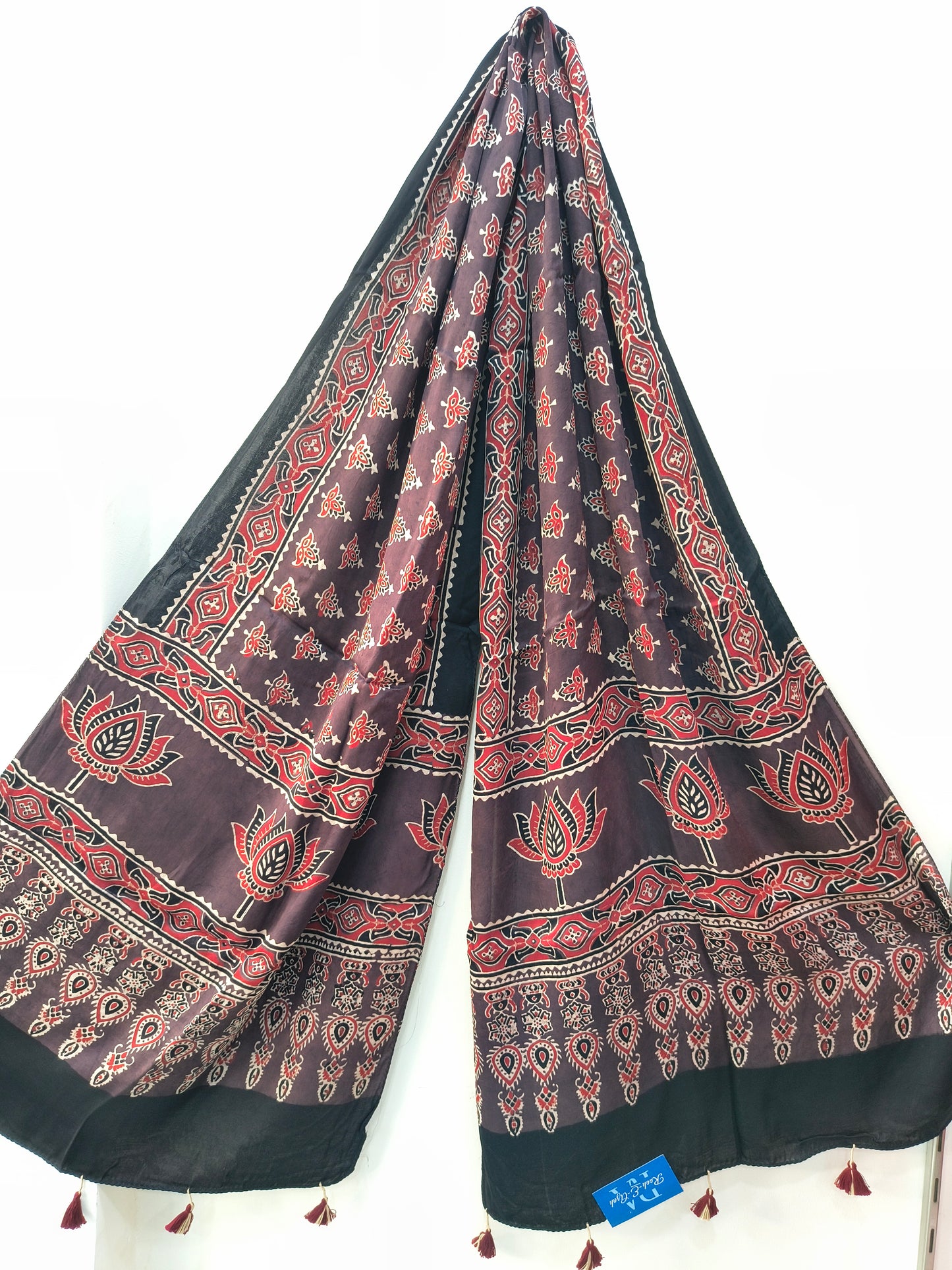 Handblock Printed Modal Silk Stole
