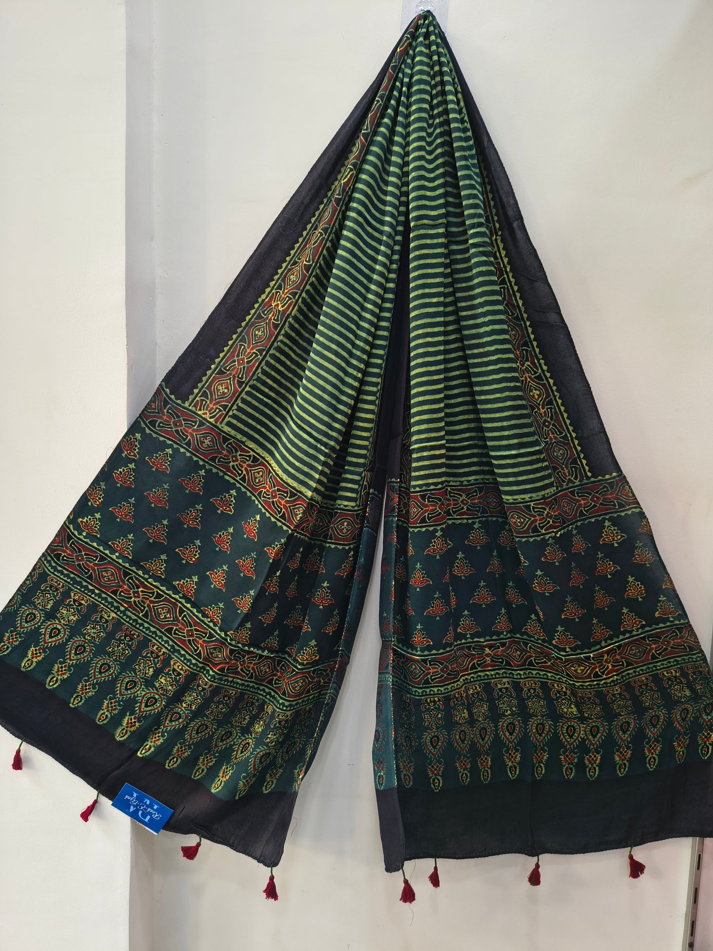 Handblock Printed Modal Silk Stole