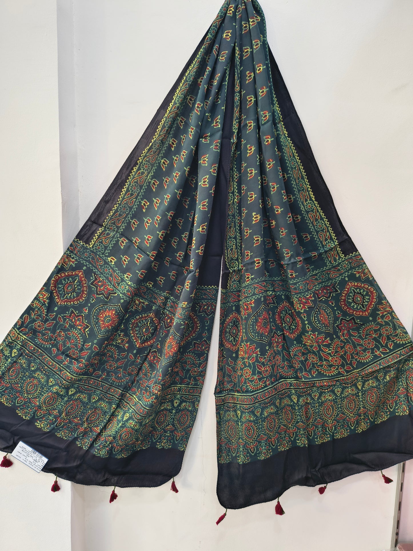 Handblock Printed Modal Silk Stole