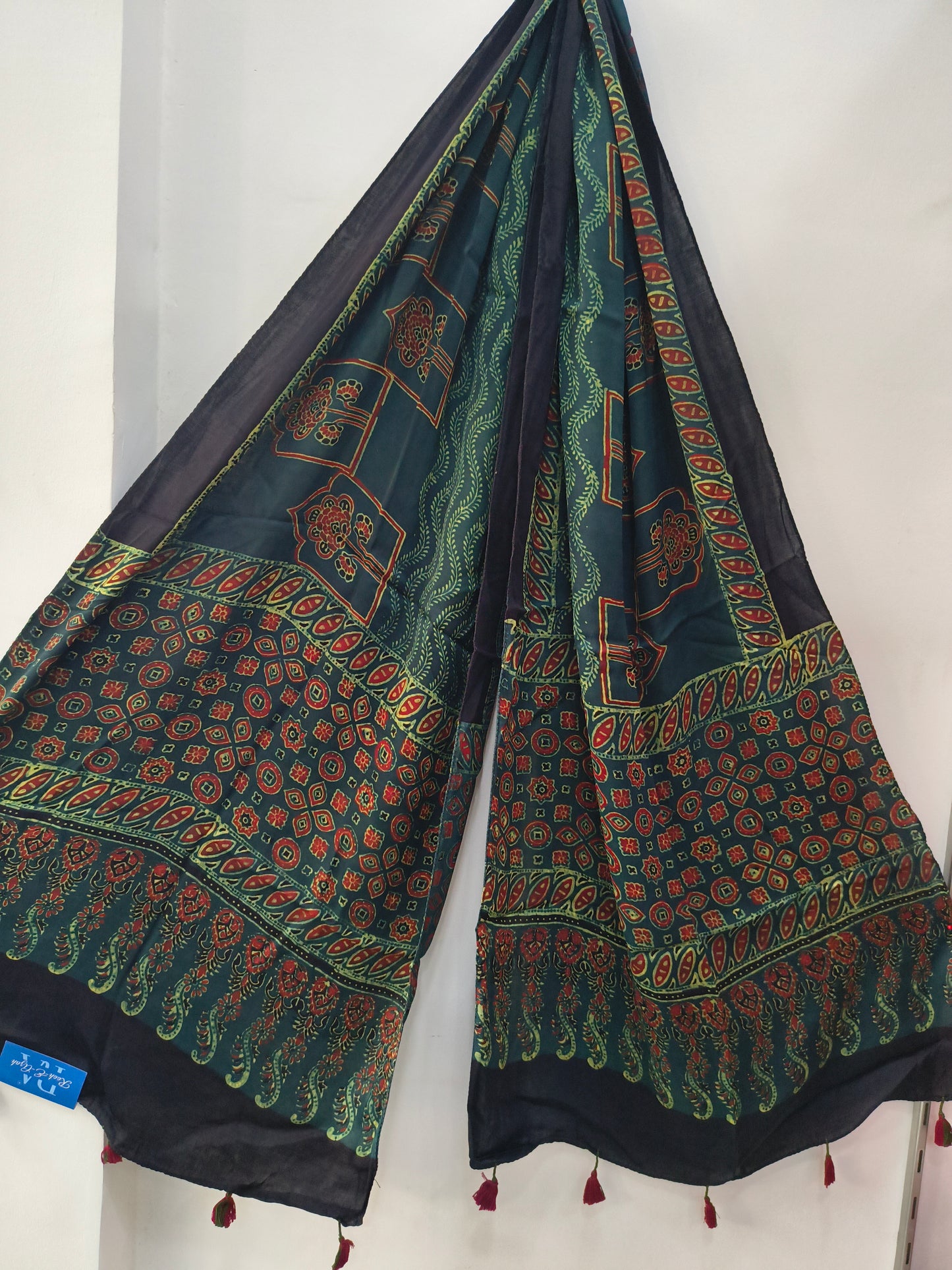 Handblock Printed Modal Silk Stole