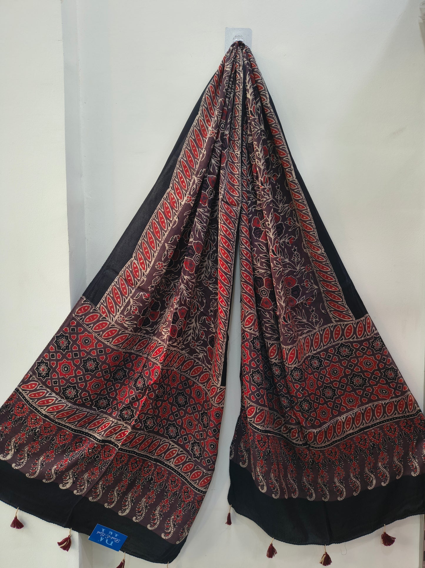 Handblock Printed Modal Silk Stole