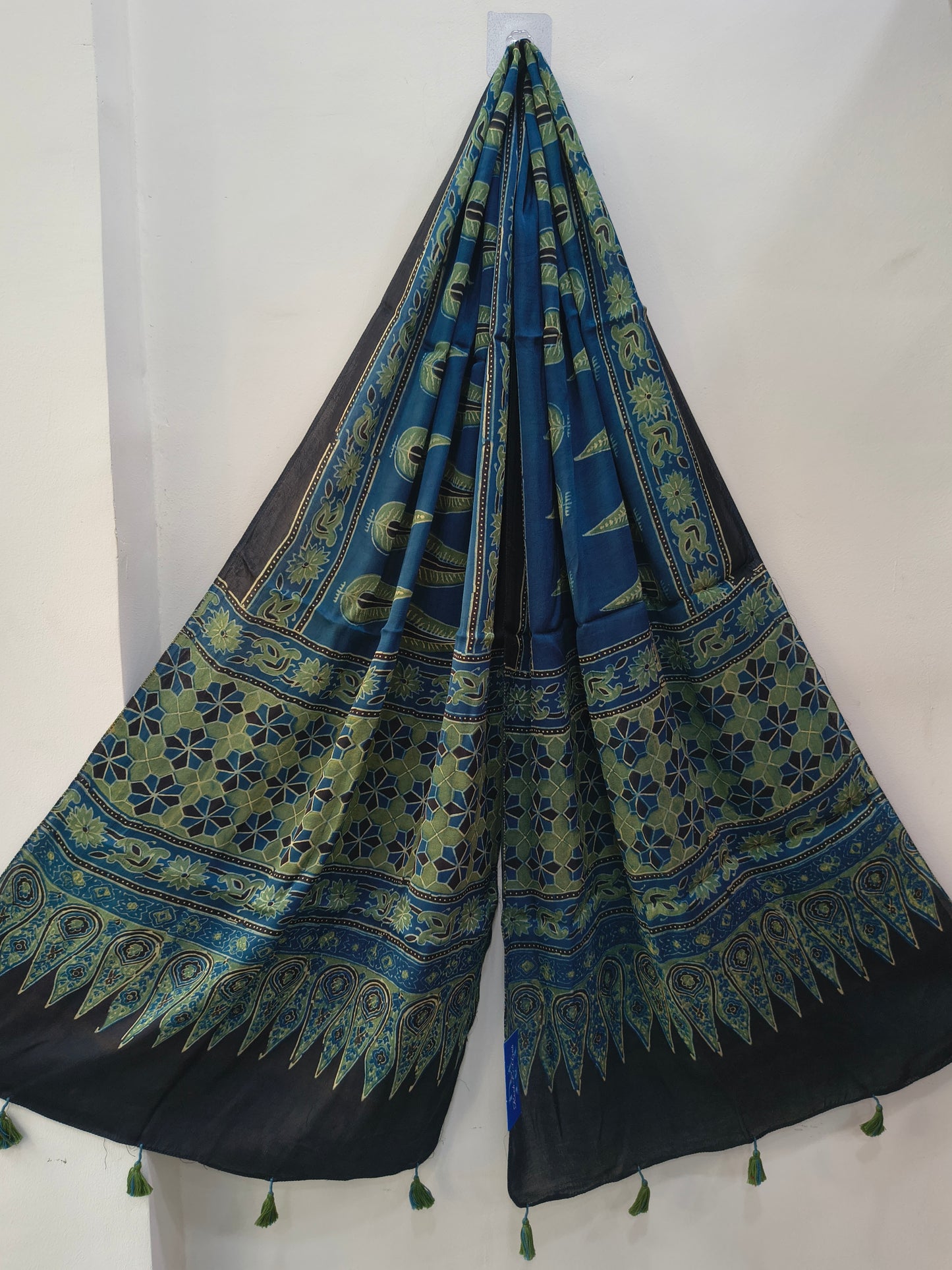 Handblock Printed Modal Silk Stole