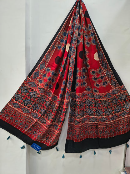 Handblock Printed Modal Silk Stole